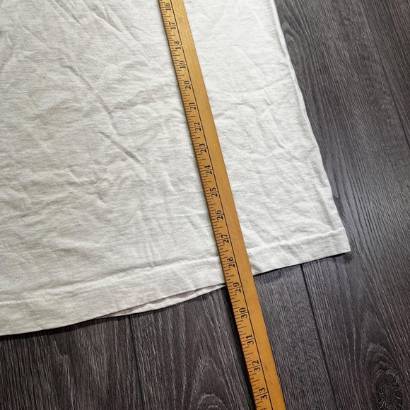 Vintage Oastler Lake Parry Sound Camping Shirt Large White Nature Loon Canoe - Picture 6 of 8